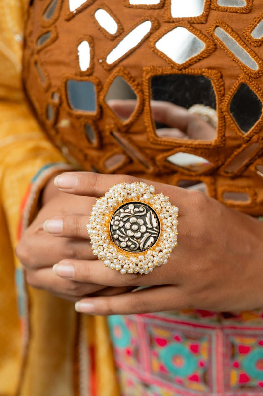 " Vriha " Silver Plated Ring