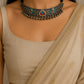 Nova Kundan Enamel Peacock Choker for Women