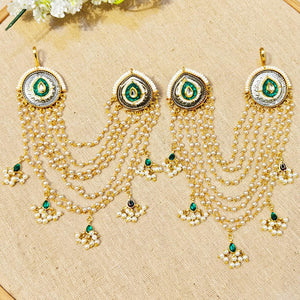 "Aarohi" Look Alike Dual Tone Stone Earring