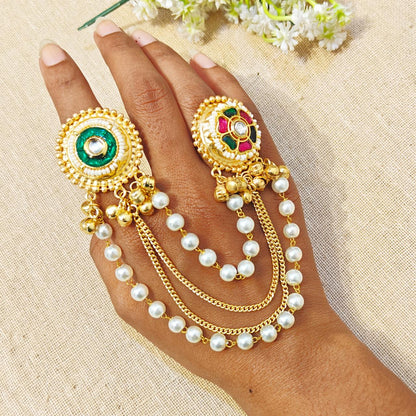 "Radiance"Silver Look Alike Gold Ring for Women