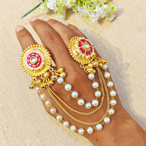 "Radiance"Silver Look Alike Gold Ring for Women
