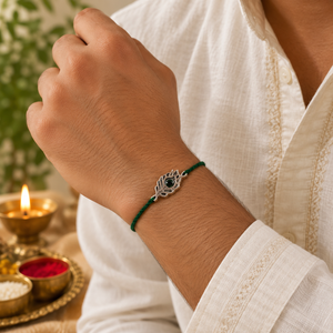 "Krishna" Silver Look Alike Rakhi