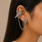 "Twizal" Silver Look Alike Hanging Earcuff