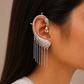 "Starlit" Silver Look Alike Oxidized Earcuff