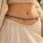 "Kamarbandh"Silver Look Alike Oxidized Weistbelt, Waist Chain