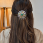 Vanya Silver Look Alike Dual Tone Hairpin for Women - Traditional Hairpin with Multicolor Stones