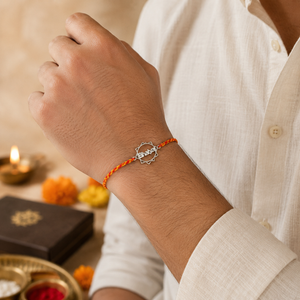 "Bro"Silver Look Alike Rakhi