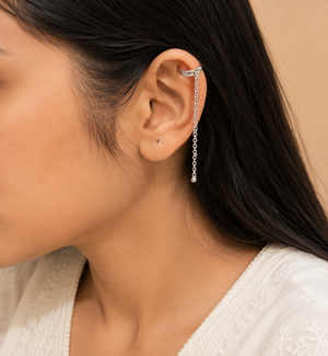 Contemporary Minimalist Chain Earcuffs