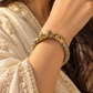 "Teyra" Silver Look Alike Dual Tone Kada