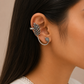 "Bloom" Morpankh Oxidised Earcuff