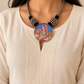 "Surmay" Silver Look Alike Printed Navratri Choker
