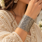 "Dvani"Silver Look Alike Oxidized Kada