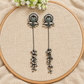 "Sumi" Silver Look Alike Stone Earrings