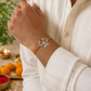 "Tris"Silver Look Alike Rakhi