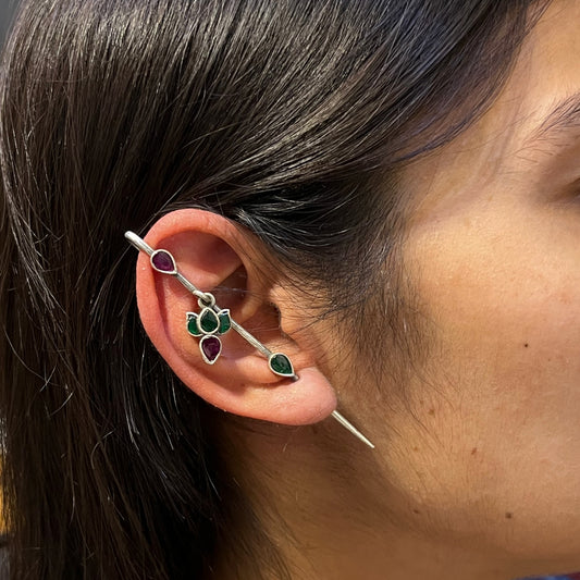 "Stilaz" Silver look Alike Earcuffs