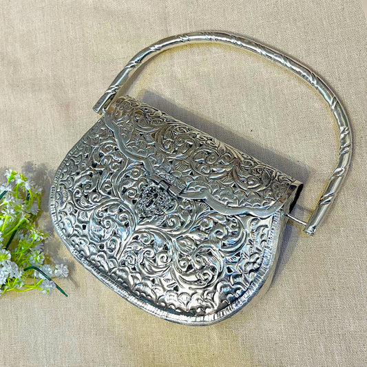 Oxidized Silver Purse