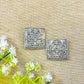 oxidised square shape earrings