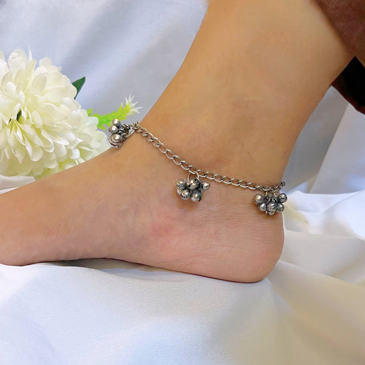 " Twist" Silver Look Alike Payal