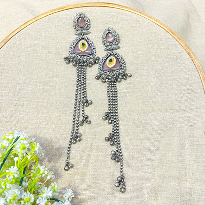 silver kashmiri earrings