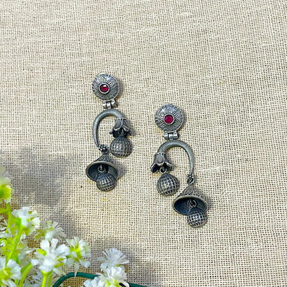 silver earrings