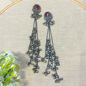 silver kashmiri earrings