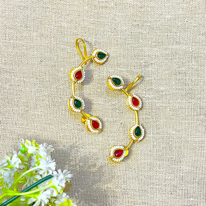 Kundan Earcuffs