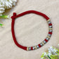 "Thread" Silver Look Alike Oxidized Choker