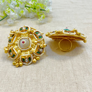 "Alkano" Silver Look Alike Ring