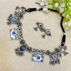 black choker necklace set