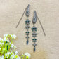 "Liora" Silver Look Alike Oxidized Earring