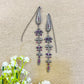 "Liora" Silver Look Alike Oxidized Earring