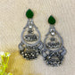 "Cliff" Silver Look Alike Oxidized Earrings