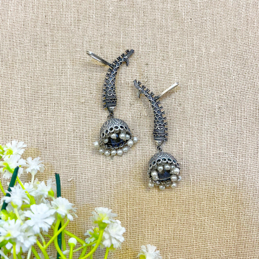 "Seraph" Silver Look Alike Oxidized Earcuff