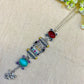 "Camellia" Silver Look Alike Oxidized  Necklace