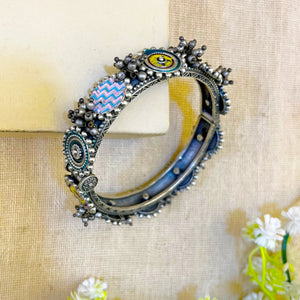 "Hazel" Silver Look Alike Kada