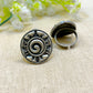 black metal rings for ladies