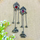 "Storm" Silver Look Alike Oxidized Earrings