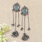 "Storm" Silver Look Alike Oxidized Earrings