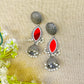 oxidised jhumka design